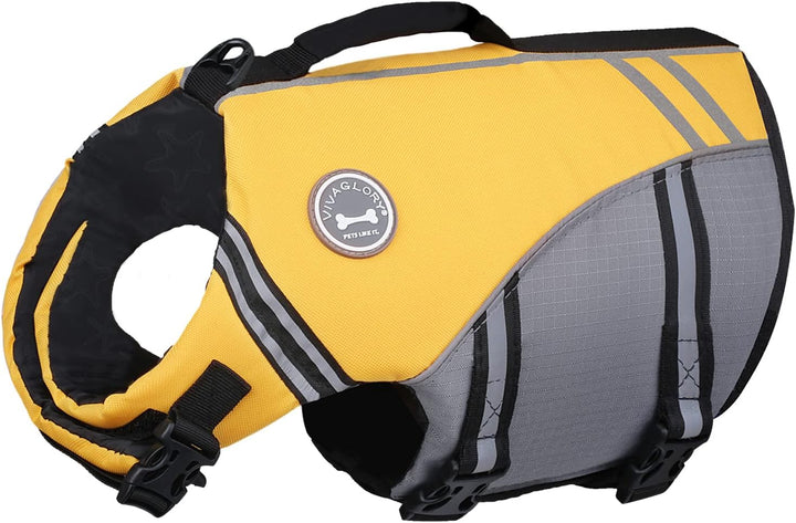 Sports Style Dog Life Vest, Dog Life Jacket for Swimming & Boating, Ripstop & Buoyancy for Puppy Doggy, Lifejacket with Handle, M, Blue