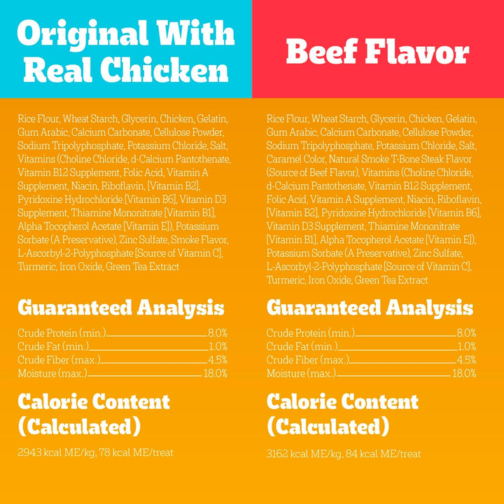 Dentastix Large Breed Dog Treats, Original, Beef & Fresh Flavor, 2.73 Lb. Variety Pack (51 Treats)