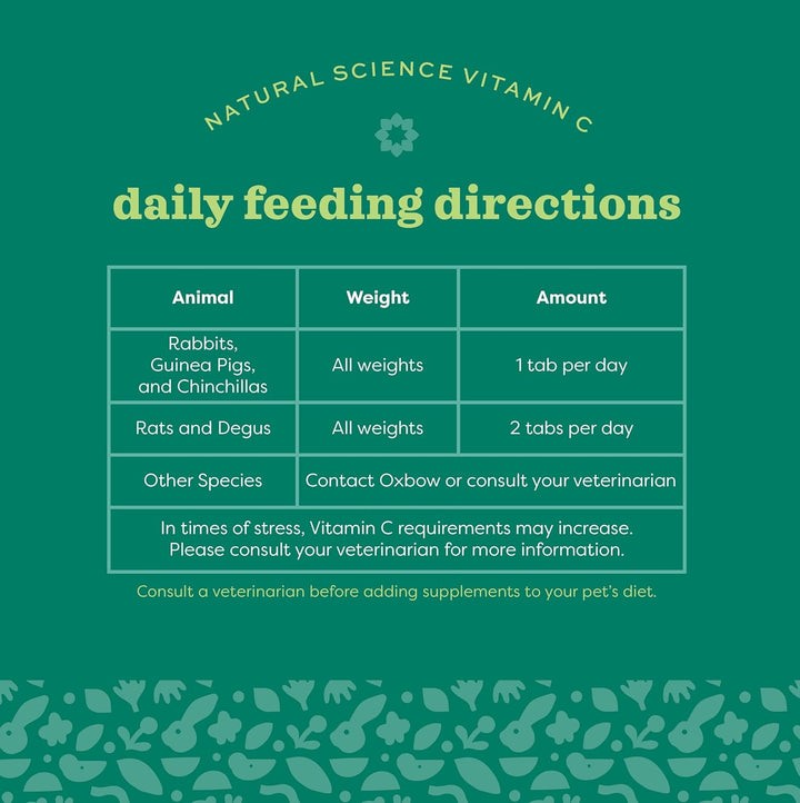 Natural Science Vitamin C Supplement, Vitamin C & High-Fiber Timothy Hay, Guinea Pig Items, Made in the USA, Small Pet Supplies, Recommended by Veterinarians, 4.2 Oz
