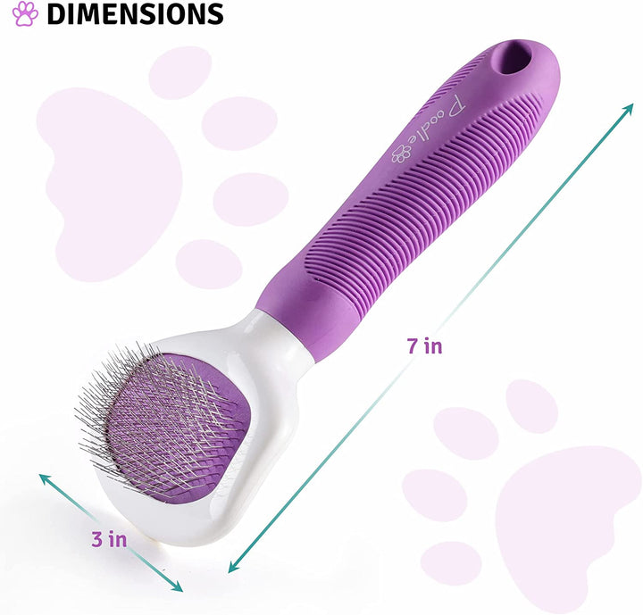 Slicker Brush - for Dogs, Cats, Rabbits - Matted/Loose Fur, Knots - Suitable for Doodle/Goldendoodle Grooming and Shredding Short/Long Hair