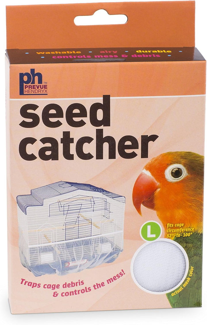 Prevue Pet Products 821W Mesh Bird Seed Catcher, White, Medium/8"