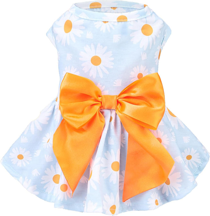 Classic Plaid Dog Dress Cute Puppy Clothes Outfit Medium