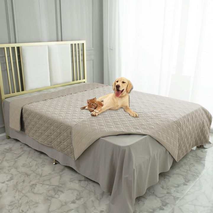 Waterproof Dog Bed Cover Pet Blanket for Furniture Bed Couch Sofa Reversible