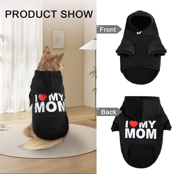 Dog Sweaters Hoodies for Large Dogs Security Ultra-Soft Fleece Dog Sweatshirt Cold Weather Pet Winter Clothes with Pocket for Small Medium Large Dogs (XL (Back: 24.2",Chest: 34.2"), Security)