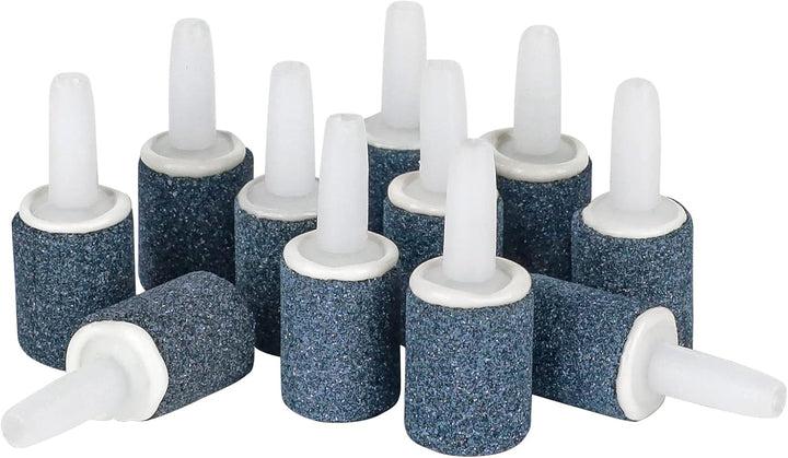 Aquarium Air Stone 1 Inch, Fish Tank Air Stone Aerator Bubble Diffuser for Nano Air Pumps Small Buckets and Fish Tanks, 10 Pack