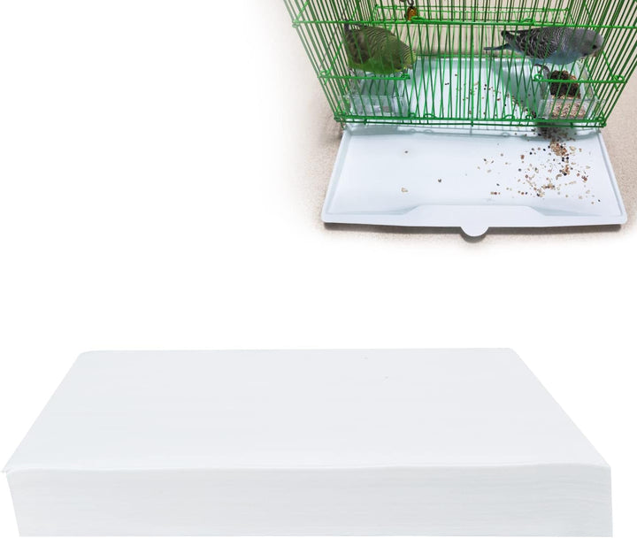 Bird Cage Liner Papers, 100 Sheets 17X12In Non-Woven Bird Cage Liners, Precut Absorbent Bird Paper