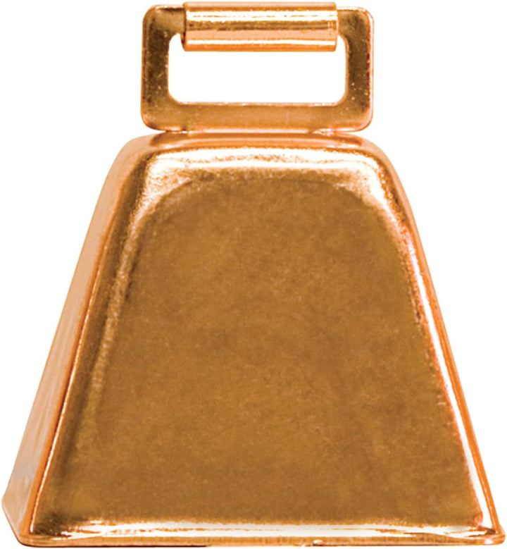 Copper-Plated Small Cow Bell, Robust Herd Tracking Loud Bell, Lightweight Goat Bells for Cow, Goat, and Sheep, 1.75” X 2.25” X 2.5”