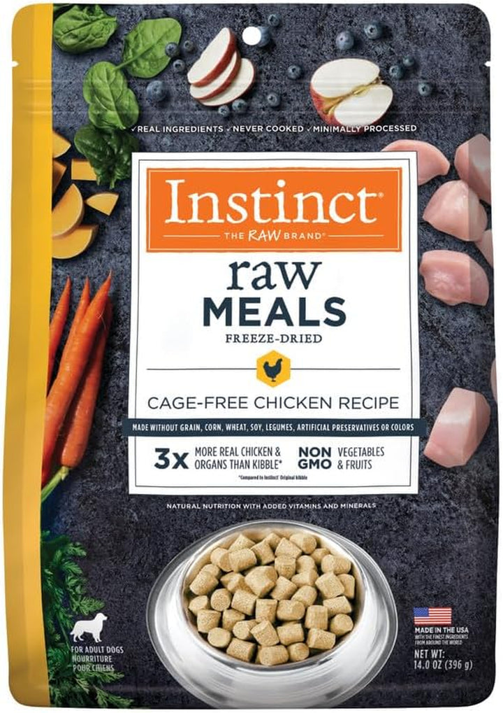 Freeze Dried Raw Meals, Natural Dry Dog Food, Grain Free - Real Beef, 25 Oz. Bag