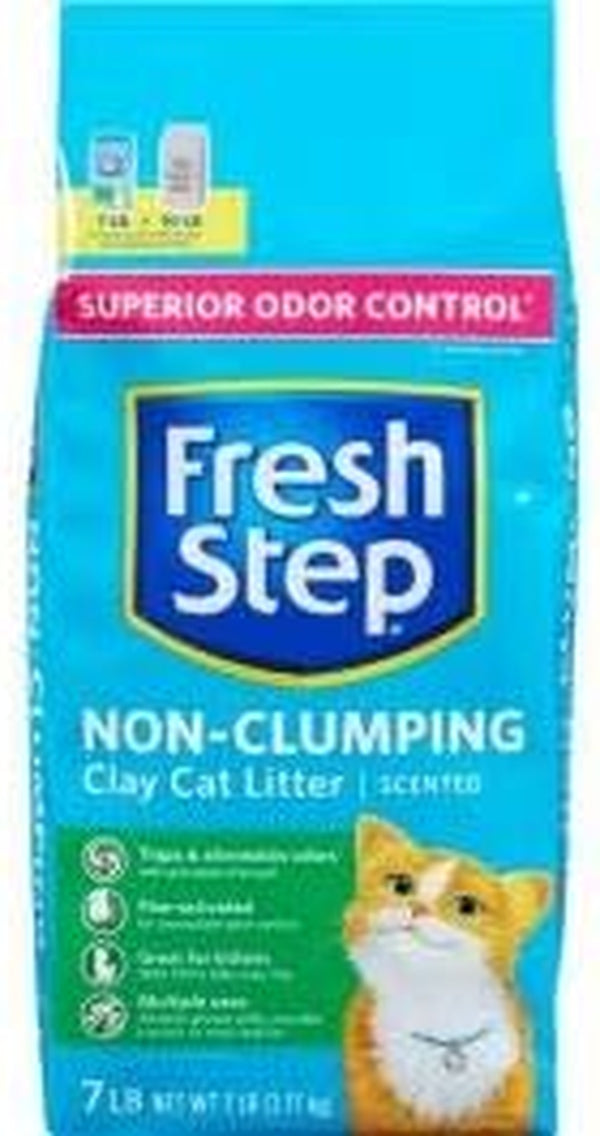 Non Clumping Cat Litter with Febreze Freshness, with 7-Day Odor Control, 7 Lb. Bag