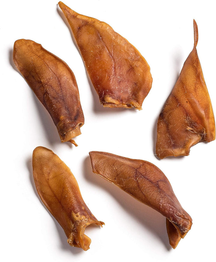 Natural Half Pig Ears for Dogs Large, Pigs Ears for Dogs - Premium Dog Ear Treat - Dog Chew Treats for Large and Small Breeds (18 Pack)