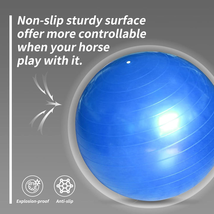 17 Inch Horse Play Balls Anti-Burst Herding Ball for Horse Mega Equine Ball for Play Training Horses Soccer Balls