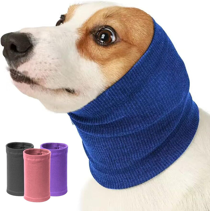 Dog Calming Hoodie Quiet Head Cover Sleeves-Ear Covers Hood for Noise Bath, the Grooming and Force Drying Head Protection for Anxiety Relief and Calming Dog Neck and Ear Warmer, Fireworks 1Pack