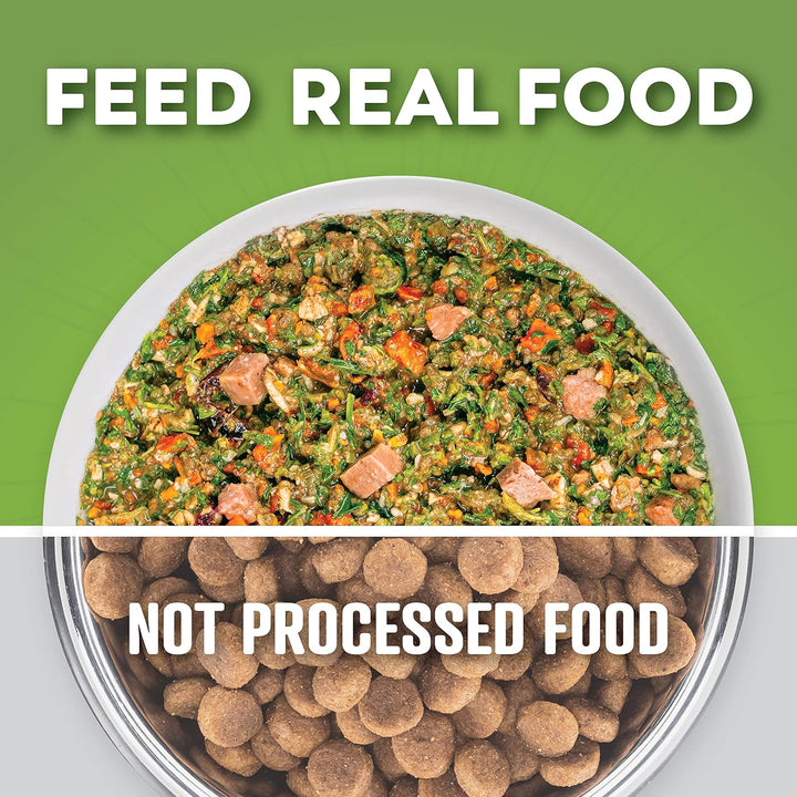 Beef & Garden Veggies Dog Food, Human Grade Whole-Grain Dehydrated Dog Food with Freeze-Dried Beef (5 Pounds)