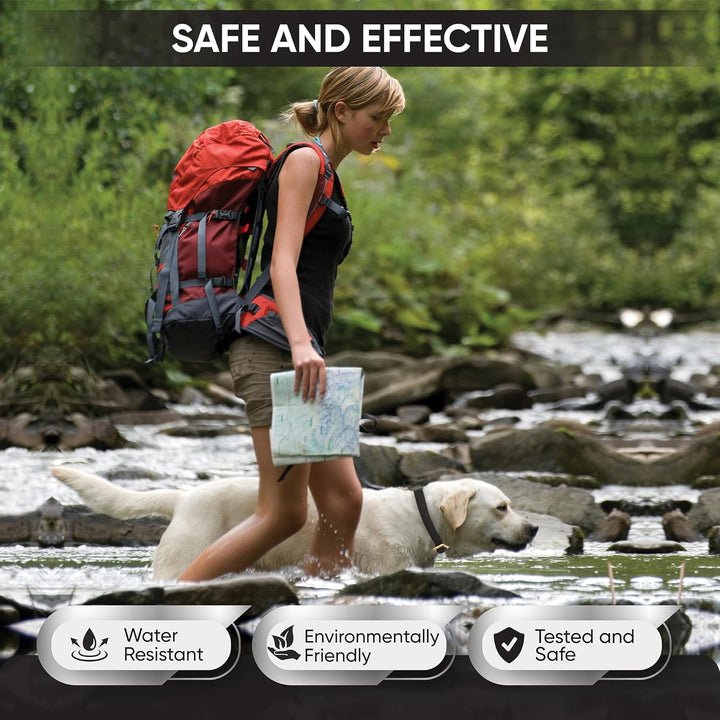 4 Pack Flea and Tick Collar for Dogs, 8-Month Protection, Flea Tick Collar for Dogs, Black