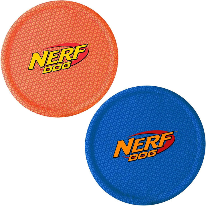 Nylon Flyer Dog Toy, Flying Disc, Lightweight, Durable and Water Resistant, Great for Beach and Pool, 9 Inch Diameter, for Medium/Large Breeds, Single Unit, Red