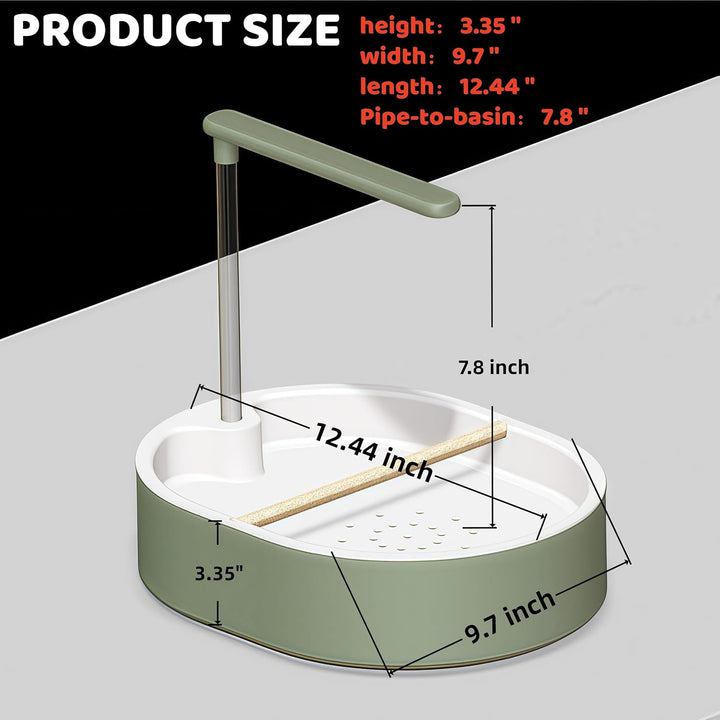 Parakeet Bird Bath for Cage Indoor, Parrot Bird Shower Budgie Bath Splash Guard, Automatic Circulating Water Bathtub for Pet Bird, Lovebird, Cockatiel, Finches, Cockatoo, Conure