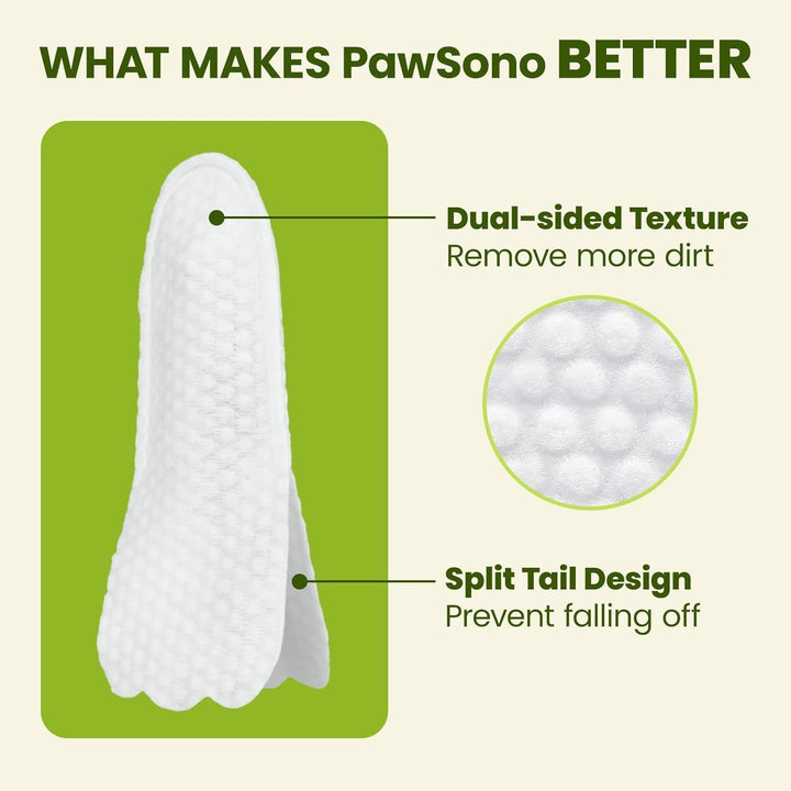 Ear Finger Wipes for Dogs & Cats, Thicker Dog Ear Cat Ear Cleaner Wipes, Natural Relief Cat Ear Cleaner Dog, Pet Health Supplies for Dog Small Animal Cat, Aloe Scent Deodorizing - 50 Count