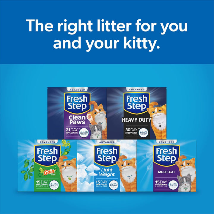 Advanced Simply Unscented Clumping Litter,  Unscented Cat Litter Fights Odor on Contact, 37 Lbs. (2 X 18.5 Lb. Box)
