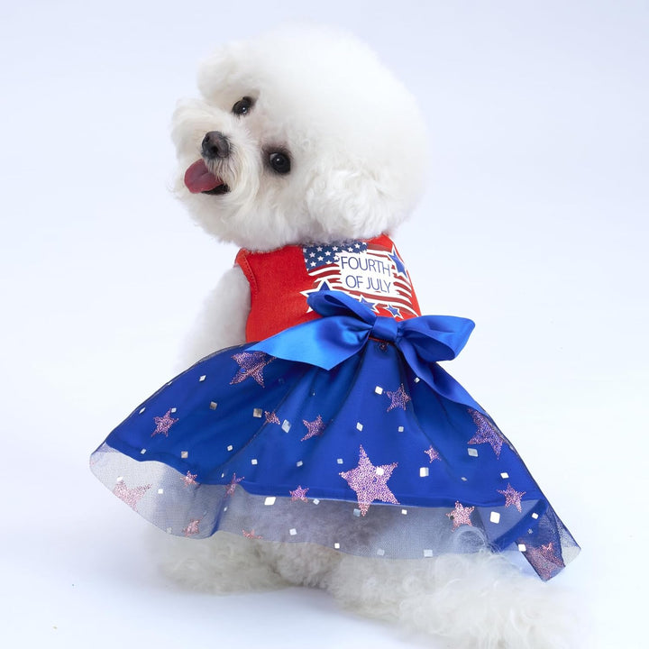 Dog Birthday Dress Puppy Clothes for Small Dogs Girl Birthday Party Tulle Pet Outfit, Cat Appeal-Small