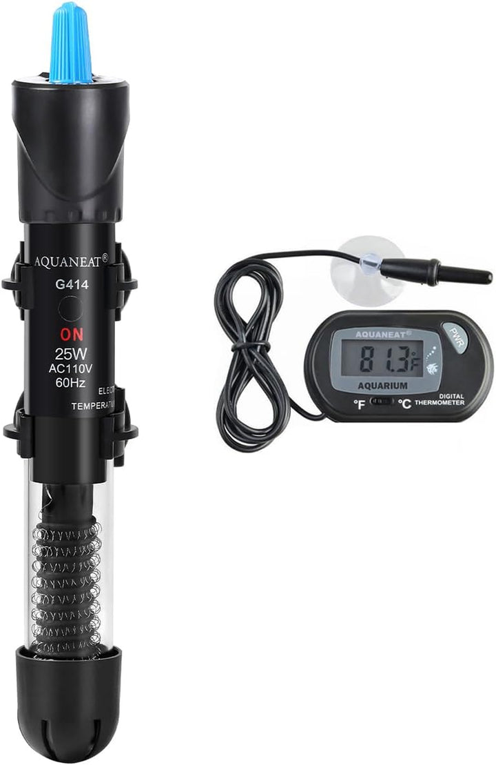 Aquarium Heater, 300W Fish Tank Heater, Adjustable Submersible Water Thermostat with Digital Thermometer