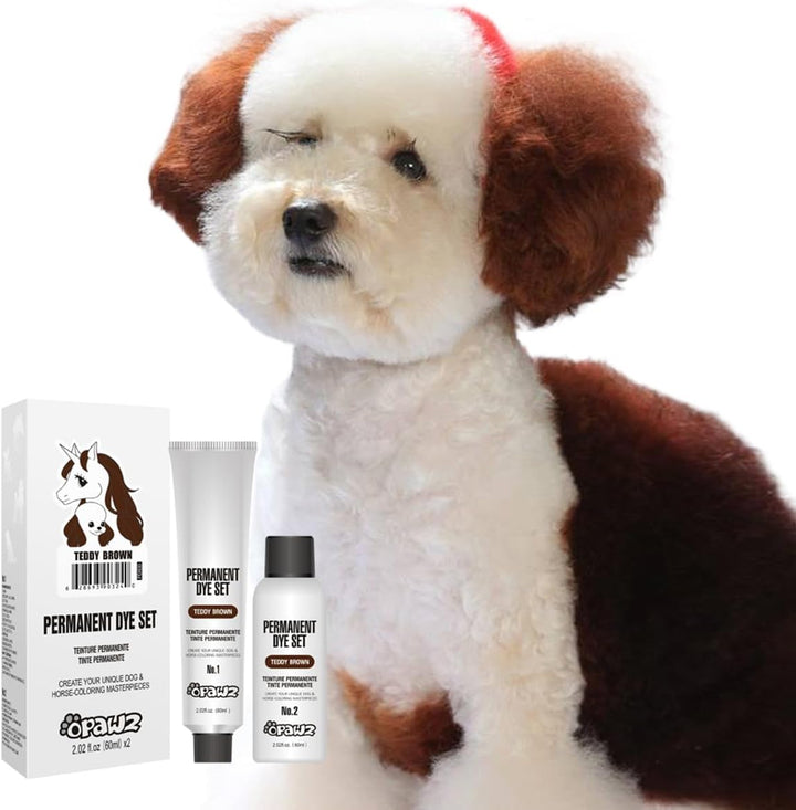 Permanent Dog Hair Dye, Pet Hair Dye Safely Used by Grooming Salons for a Decade, Pet Safe Dye Lasts over 20 Washes, Bright Color for Dogs and Horses (Adrian Pink)