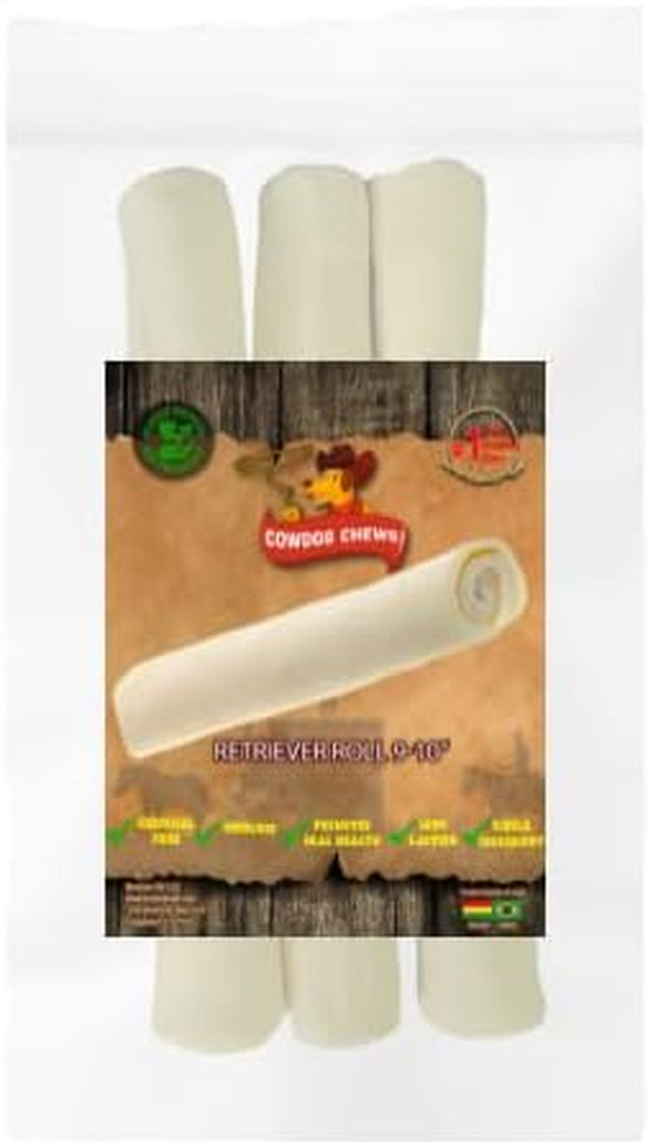 Retriever Roll 9-10 Inch All Natural Rawhide Product (20 Pack)