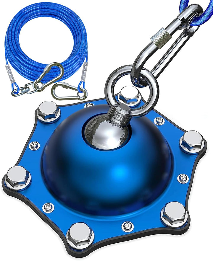 Dog Tie Out Cable and Stake for Camping,360°Swivel Dog Run- No Tangle,With 30FT Heavy Duty Cable, Runner for Yard - up to 150Lbs,Ideal for Outdoor Camping