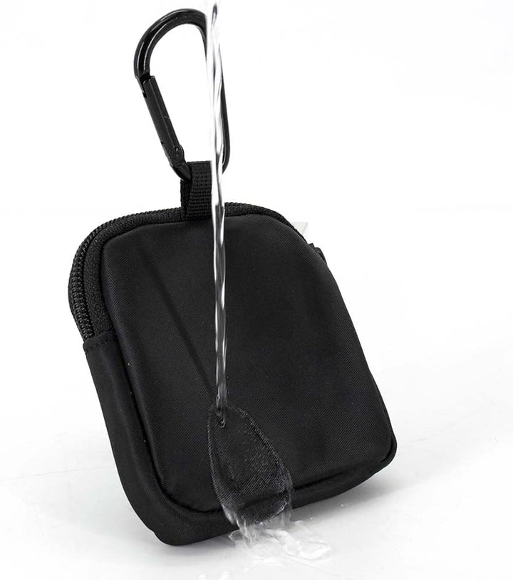 Waterproof Dog Treat Pouch, Dog Training Treat Pouch Built in Poop Bag Dispenser Adjustable Shoulder Bag (BLK) (BLK)