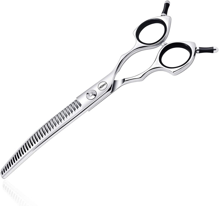Dog Grooming Scissors, Curved Scissors for Dog Grooming, 6.5 Inch, 30 Degree of Curved Blade,Light Weight, Pet Shears for Trimming Face and Paws.