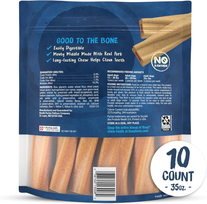 Bone Adult Dog Chew Bone Treats, Original - 10 Ct. Pouch