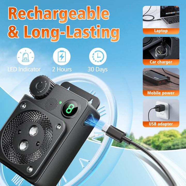 Anti Barking Devices, Ultrasonic Dog Bark Deterrent Devices, Dog Barking Deterrent Devices, Dog Barking Stopper, anti Barking Device for Dogs Long Range 50Ft, Bark Box Indoor Outdoor for Dogs Training