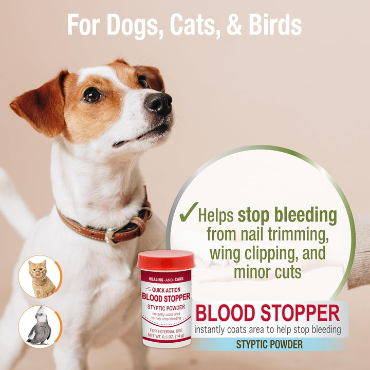 Healthy Promise Quick Action Blood Stopper Styptic Powder for Dogs & Cats, 0.5 Ounces (Pack of 1)