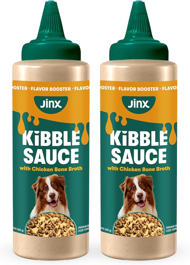 Kibble Sauce for Dogs - Premium Dog Food Kibble Topper Sauce & Flavor Booster Made with Beef Bone Broth - All-Natural Ingredients, No Additives or Fillers - 12 Oz
