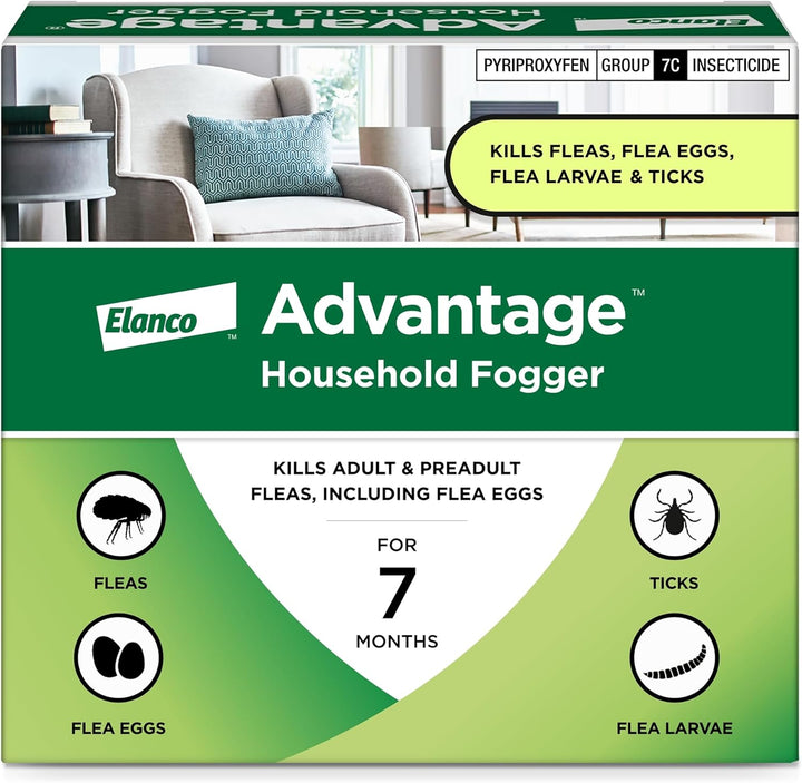 Household Fogger | Kills Fleas & Ticks | Flea Fogger for Home | 2 Oz. Canisters (Pack of 3)