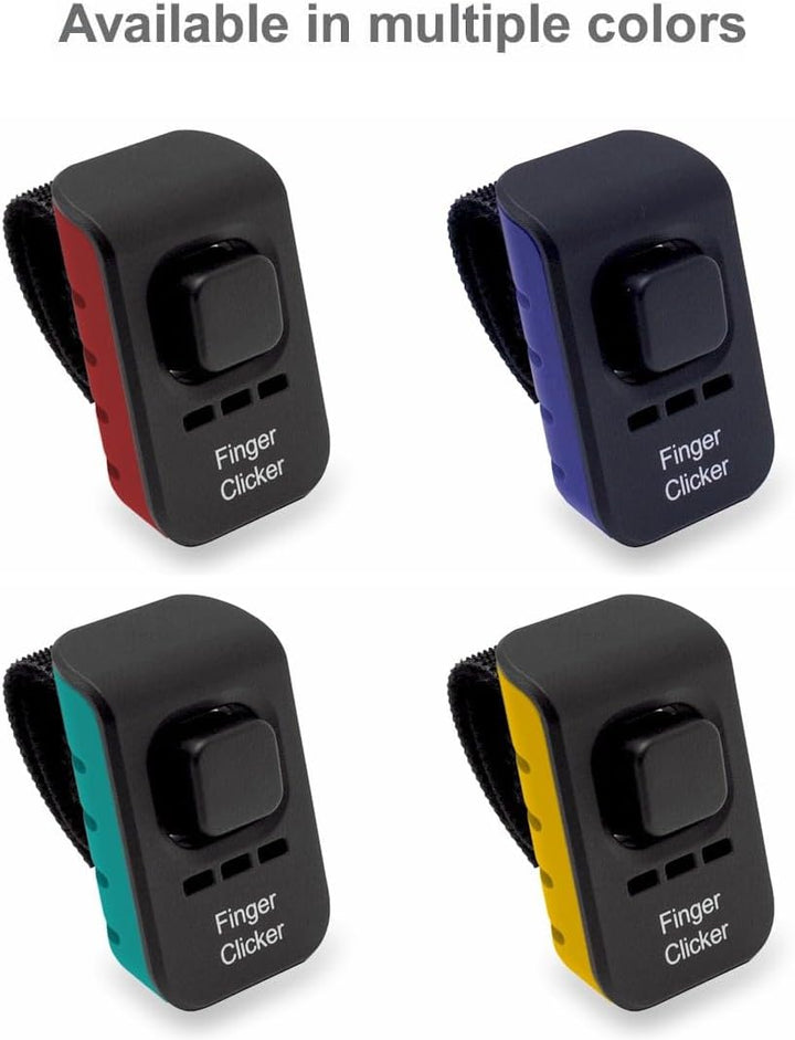 Dog Training Finger Clicker with Audible Sound for Positive Reinforcement, Behavior and Obedience Pet Trainer, Red