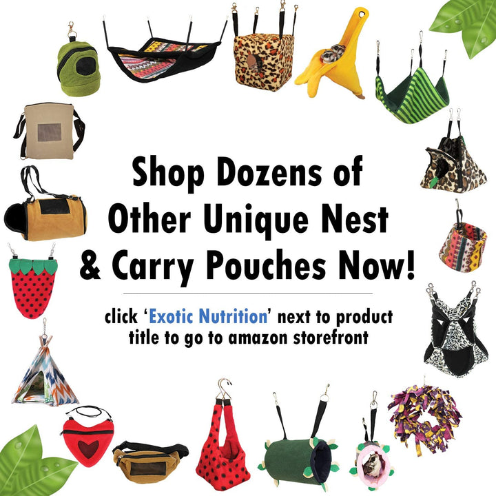 Pet Bonding Scarf - Carry Bonding Pouch - for Chinchillas, Hedgehogs, Rats, Sugar Gliders, Guinea Pigs, Rabbits, Hamsters, Gerbils, Squirrels, Ferrets, Kittens, Parrots, Birds, Reptiles (Black)