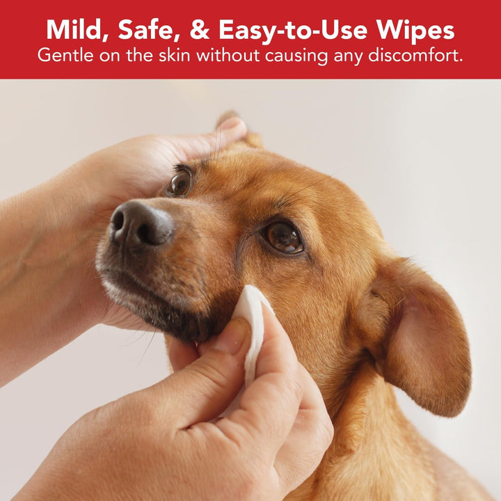 Pet Wipes - Formulated Pet Wipes - for Facial and Finger Folds, Underarms - 3" X 2" Size (150 Counts)