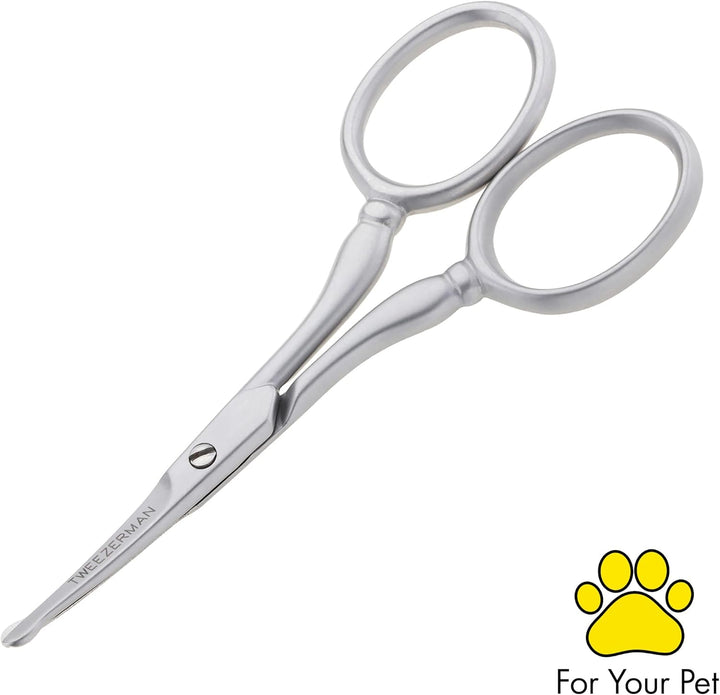 Pet Grooming Scissors, Stainless Steel Rounded Tip Trimming Shears for Dogs and Cats