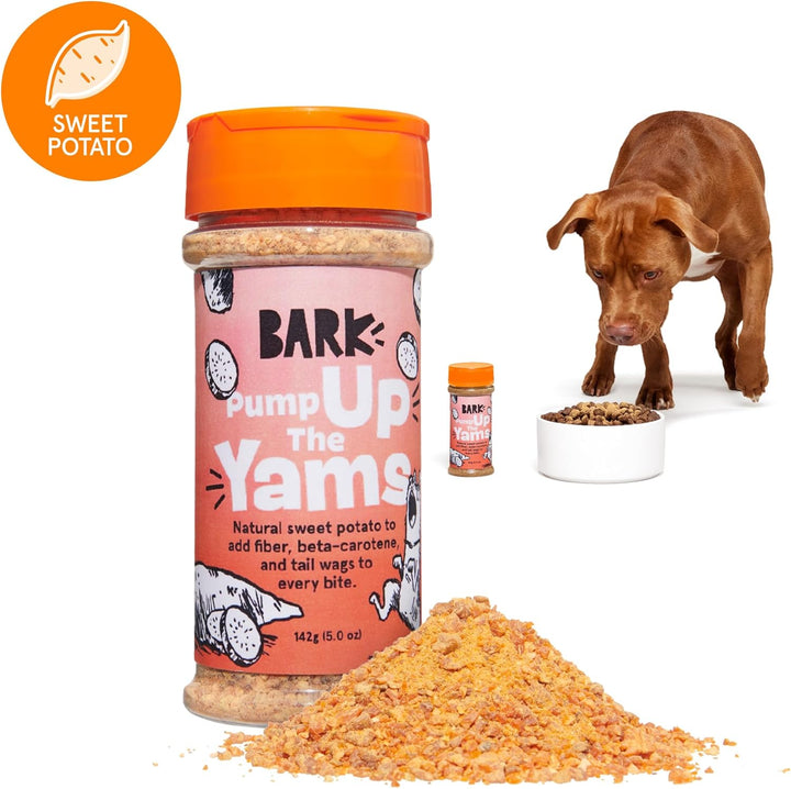 - Pump up the Yams - Dry Dog Food Topper with Superfood Sweet Potato, Single Ingredient - Meal Flavor Enhancer for Large & Small Breeds - 5Oz