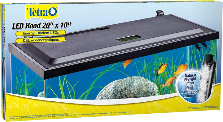 LED Hood 30 Inches by 12 Inches, Low-Profile Aquarium Hood with Hidden Lighting