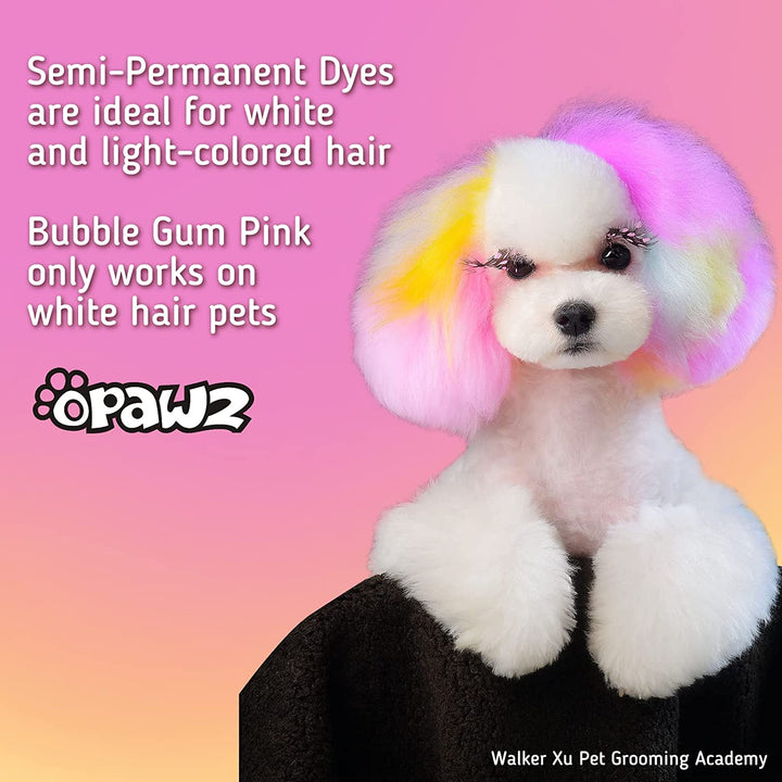 Semi-Permanent Dog Hair Dye, Food-Grade Pigment Dog Dye, Non-Toxic Pet Hair Dye for Dogs, Cats and All Pets Can Be Bathed (Pumpkin Orange)