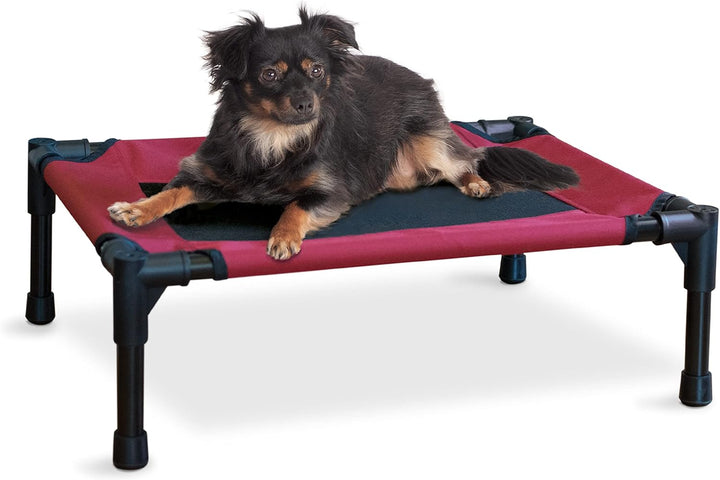 Dog Cot Replacement Cover, Designed to Fit K&H Large Pet Cots (Sold Separately), Indoor Outdoor, Breathable Cooling Mesh Center, Machine Washable - Large 42 X 30In Chocolate