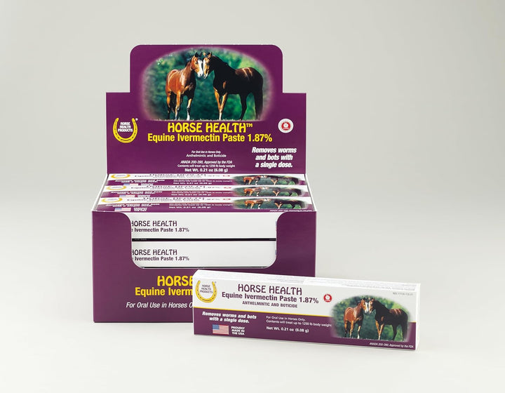 (Ivermectin Paste) 1.87%, Equine Dewormer, up to 1,250 Lbs 0.21 Ounces