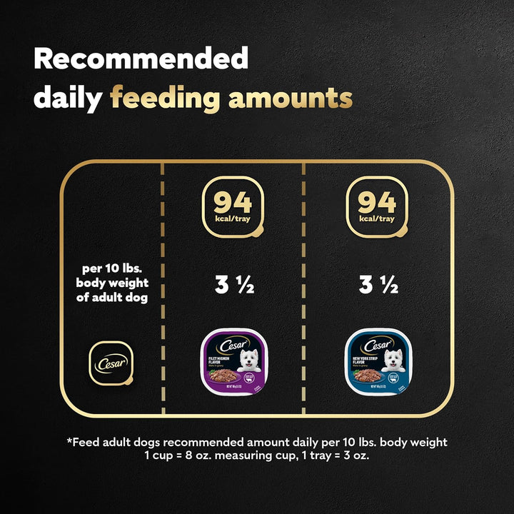 Filets in Gravy Adult Wet Dog Food, Filet Mignon and New York Strip Flavors Variety Pack, 3.5 Oz. (12 Count, Pack of 1)