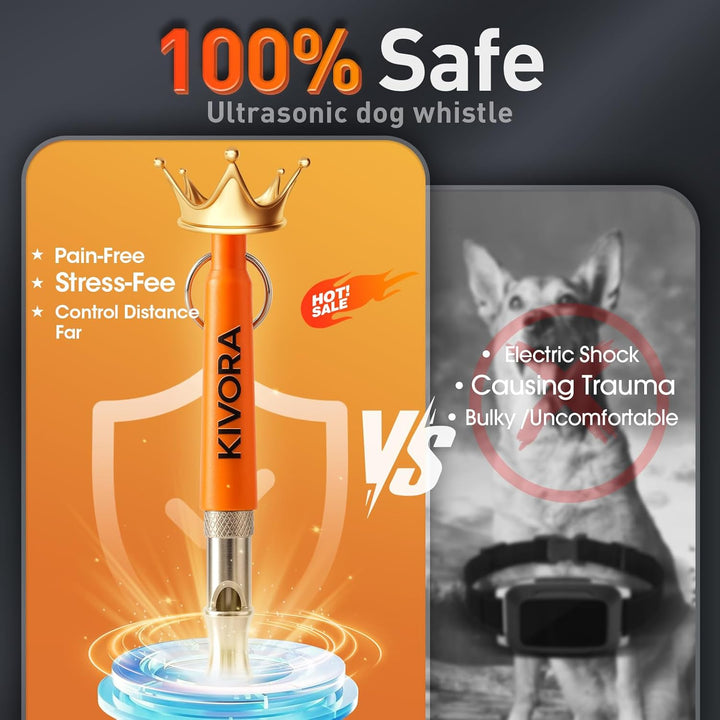 4 Pack Dog Whistle to Stop Barking Neighbors Dog,304 Stainless Steel Adjustable Ultrasonic Silent Dog Training Whistle for Recall & Bark Control,Professional Whistle Suitable for All Dogs
