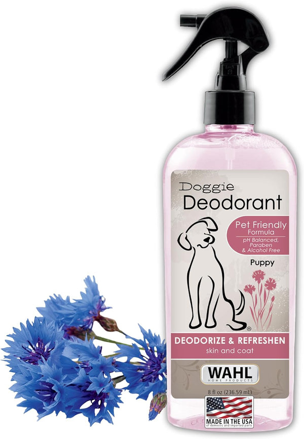 USA Cornflower Scented Pet Deodorant Spray for All Dogs & Cats – Clean Fresh Smell Refreshes & Deodorizes – 8 Oz - Model 820009A