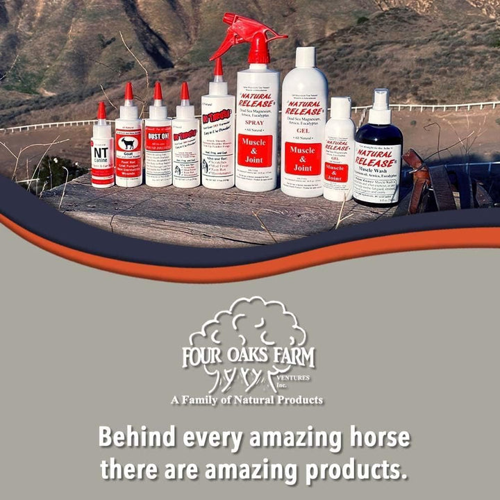 Natural Release Muscle Spray Treatment - Horse Liniment for Sore Muscles, Joint Pain, Tendon & Inflammation Relief - Easy to Use, Fast Acting, Alcohol & Menthol Free (16 Oz)