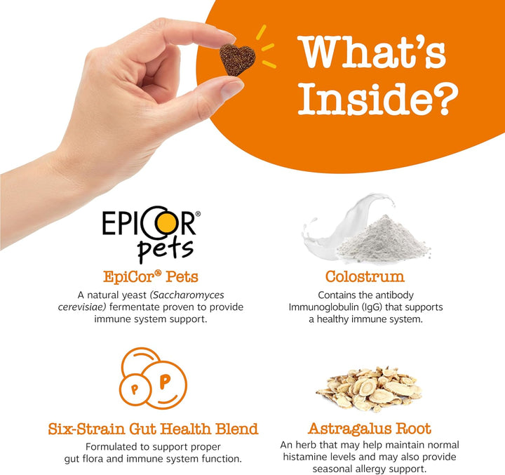 Dog Allergy Relief- Dog Itching Skin Relief- Dog Probiotics for Itchy Skin and Itchy Ears- Dog Allergy Paw Relief- Dog Allergy Chews- Dog Itch Relief - Dog Skin Allergy Relief - Lamb - 90Ct