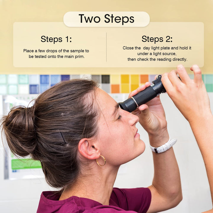 Aquariums Salinity Refractometer for Seawater Marine Fish-Keeping, Dual Scales Specific Gravity Salinity Meter Hydrometer 0-100Ppt & 1.000-1.070, Saltwater Tester with ATC Function