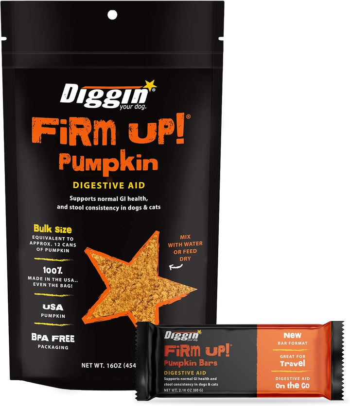 – Firm up Pumpkin for Dogs & Cats – Fiber Supplement with Pumpkin & Apple Fiber for Cat & Dog Digestive Support – Made in USA, 4 Oz